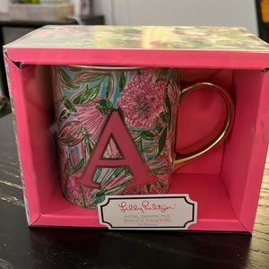 SOLD- Lilly Pulitzer Initial Ceramic Mug
